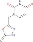 1-[(5-Mercapto-1,3,4-oxadiazol-2-yl)methyl]pyrimidine-2,4(1H,3H)-dione