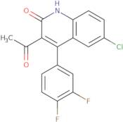 3-Acetyl-6-chloro-4-(3,4-difluorophenyl)quinolin-2(1H)-one