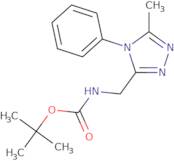 tert-Butyl [(5-methyl-4-phenyl-4H-1,2,4-triazol-3-yl)methyl]carbamate