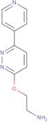 (2-[(6-Pyridin-4-ylpyridazin-3-yl)oxy]ethyl)amine