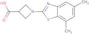 1-(5,7-Dimethyl-1,3-benzothiazol-2-yl)azetidine-3-carboxylic acid