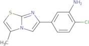 [2-Chloro-5-(3-methylimidazo[2,1-b][1,3]thiazol-6-yl)phenyl]amine