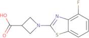 1-(4-Fluoro-1,3-benzothiazol-2-yl)azetidine-3-carboxylic acid