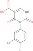 3-(3-Chloro-4-fluorophenyl)-2,4-dioxo-1,2,3,4-tetrahydropyrimidine-5-carboxylic acid