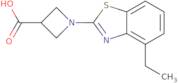 1-(4-Ethyl-1,3-benzothiazol-2-yl)azetidine-3-carboxylic acid