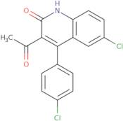 3-Acetyl-6-chloro-4-(4-chlorophenyl)quinolin-2(1H)-one