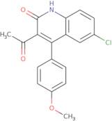 3-Acetyl-6-chloro-4-(4-methoxyphenyl)quinolin-2(1H)-one
