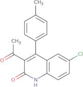 3-Acetyl-6-chloro-4-(4-methylphenyl)quinolin-2(1H)-one