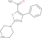 1-(4-Phenyl-2-piperazin-1-yl-1,3-thiazol-5-yl)ethanone