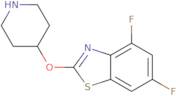 4,6-Difluoro-2-(piperidin-4-yloxy)-1,3-benzothiazole