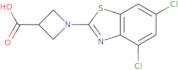 1-(4,6-Dichloro-1,3-benzothiazol-2-yl)azetidine-3-carboxylic acid