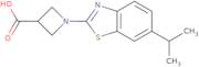 1-(6-Isopropyl-1,3-benzothiazol-2-yl)azetidine-3-carboxylic acid