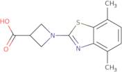 1-(4,7-Dimethyl-1,3-benzothiazol-2-yl)azetidine-3-carboxylic acid