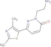 2-(2-Aminoethyl)-6-(2,4-dimethyl-1,3-thiazol-5-yl)pyridazin-3(2H)-one