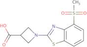 1-[4-(Methylsulfonyl)-1,3-benzothiazol-2-yl]azetidine-3-carboxylic acid