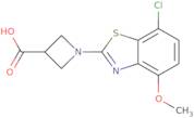 1-(7-Chloro-4-methoxy-1,3-benzothiazol-2-yl)azetidine-3-carboxylic acid