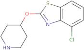 4-Chloro-2-(piperidin-4-yloxy)-1,3-benzothiazole