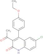 3-Acetyl-6-chloro-4-(4-ethoxyphenyl)quinolin-2(1H)-one