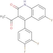 3-Acetyl-4-(3,4-difluorophenyl)-6-fluoroquinolin-2(1H)-one