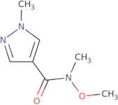 N-Methoxy-N,1-dimethyl-1H-pyrazole-4-carboxamide