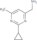 (2-Cyclopropyl-6-methylpyrimidin-4-yl)methanamine