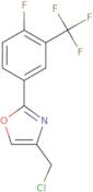 4-(Chloromethyl)-2-[4-fluoro-3-(trifluoromethyl)phenyl]-1,3-oxazole