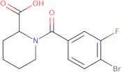 1-(4-Bromo-3-fluorobenzoyl)piperidine-2-carboxylic acid