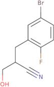 2-[(5-Bromo-2-fluorophenyl)methyl]-3-hydroxypropanenitrile
