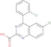 6-Chloro-4-(2-chlorophenyl)-2-quinazolinecarboxylic acid