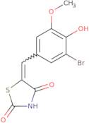 (5E)-5-(3-Bromo-4-hydroxy-5-methoxybenzylidene)-1,3-thiazolidine-2,4-dione