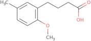 4-(2-Methoxy-5-methylphenyl)butanoic acid