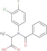 2-[N-(3-Chloro-4-fluorophenyl)-1-phenylformamido]propanoic acid