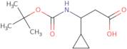3-(Boc-amino)-3-cyclopropylpropanoic acid