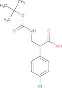 3-{[(tert-Butoxy)carbonyl]amino}-2-(4-chlorophenyl)propanoic acid