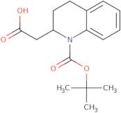 2-(1-[(tert-Butoxy)carbonyl]-1,2,3,4-tetrahydroquinolin-2-yl)acetic acid