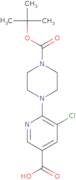 6-[4-(tert-Butoxycarbonyl)piperazino]-5-chloronicotinic acid