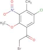 2-Bromo-1-(5-chloro-2-methoxy-4-methyl-3-nitro-phenyl)ethanone