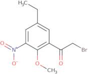 2-Bromo-1-(5-ethyl-2-methoxy-3-nitrophenyl)-ethanone