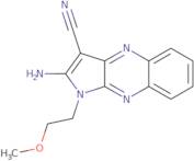 2-Amino-1-(2-methoxyethyl)-1H-pyrrolo[2,3-b]quinoxaline-3-carbonitrile