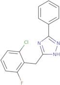 5-[(2-Chloro-6-fluorophenyl)methyl]-3-phenyl-1H-1,2,4-triazole