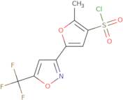 2-Methyl-5-[5-(trifluoromethyl)-1,2-oxazol-3-yl]furan-3-sulfonyl chloride