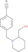 4-(2-Hydroxymethyl-piperidin-1-ylmethyl)-benzonitrile