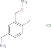 [4-Fluoro-3-(methoxymethyl)phenyl]methanamine hydrochloride