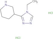 3-(4-Ethyl-4H-1,2,4-triazol-3-yl)piperidine dihydrochloride