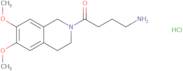 4-Amino-1-(6,7-dimethoxy-1,2,3,4-tetrahydroisoquinolin-2-yl)butan-1-one hydrochloride
