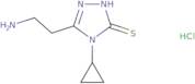 5-(2-Aminoethyl)-4-cyclopropyl-4H-1,2,4-triazole-3-thiol hydrochloride