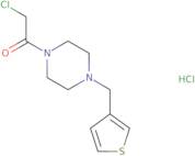 2-Chloro-1-[4-(thiophen-3-ylmethyl)piperazin-1-yl]ethan-1-one hydrochloride