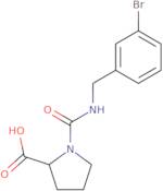 (2S)-1-{[(3-Bromophenyl)methyl]carbamoyl}pyrrolidine-2-carboxylic acid