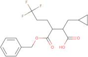 (2S,3R)-3-((Benzyloxy)carbonyl)-2-(cyclopropylmethyl)-6,6,6-trifluorohexanoic acid