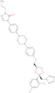 cis-(±)-4-[4-[4-[4-[[2-(2,4-Dichlorophenyl)-2-(1H-1,2,4-triazol-1-ylmethyl)-1,3-dioxolan-4-yl]methoxy]phenyl]-1-piperazinyl]phenyl]- 2,4-dihydro-2-propyl-3H-1,2,4-triazol-3-one